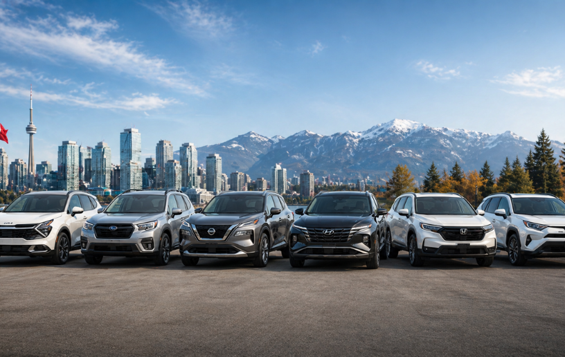 Multiple affordable SUVs lined up for comparison
